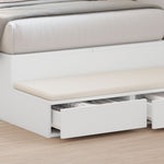 ZNTS Bed Drawers White 80x36,5x16,5 cm Engineered Wood 866923