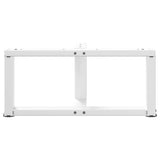 Coffee Table Legs T-Shaped 2 pcs White 70x25x cm Steel 4013017