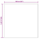 Anti-Slip Faux Rabbit Fur Rug OLITE Pink 160 x 160 cm Polyester 42021708