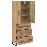 Highboard with Drawer 2 pcs Artisan Oak 69.5 x 34 x 180 cm 3416014