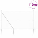 Welded Wire Fence with Spikes 10 x 1.5 m Galvanised Steel Mesh 3351941