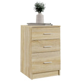 Bed Cabinet Sonoma Oak 40x40x63 cm Engineered Wood 808642