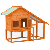 Rabbit Hutch 140x63x120 cm Solid Firwood 170868