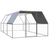 Outdoor Chicken Cage 3x6x2 m Galvanised Steel 3089325