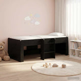 Kids'High Bed Frame 2 pcs Black Oak 193 x 96.1 x 68.5 cm 3422588