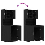 Washing Machine Cabinet 2 pcs Black oak 70.5 x 71.5 x 181.5 cm 3332516