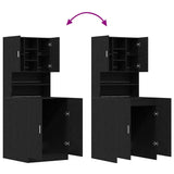 Washing Machine Cabinet 2 pcs Black oak 70.5 x 71.5 x 181.5 cm 3332516