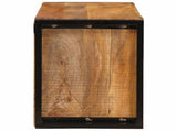 Wine Rack Brown 100 x 45 x 33 cm Solid Rough Mango Wood 4104760