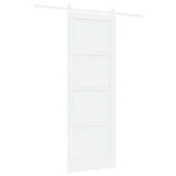 Sliding Door White 83 x 232 cm Solid Pine Wood 3333229
