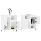 Sideboards 2 pcs White Engineered Wood 3190117