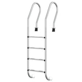 Pool Ladder 54x38x184.5 cm 304 Stainless Steel 93456