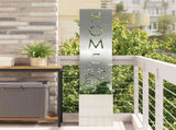 Garden Privacy Screen Silver 32 x 32 x 150 cm Galvanised steel 876425