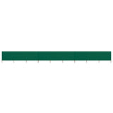 9-panel Wind Screen Fabric 1200x80 cm Green 47187