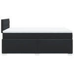 Box Spring Bed with Mattress Black 120x190 cm Faux Leather 3286112