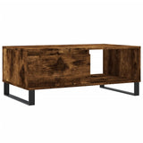 Coffee Table Smoked Oak 90x50x36.5 cm Engineered Wood 830577