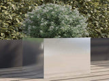 Planter Silver 42x40x39 cm Stainless Steel 841555