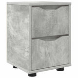 Bedside Table Concrete Grey 30.5 x 30 x 43 cm Engineered Wood 888803