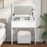 Bedroom Dressing Tables with Drawer White 80 x 39.6 x 135 cm 888977