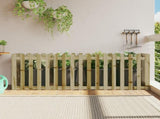 Garden Raised Bed with Fence Design 200x50x70 cm Impregnated Wood Pine 832516