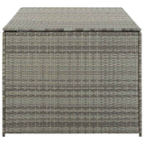 Garden Storage Box Poly Rattan 180x90x70 cm Grey 46479