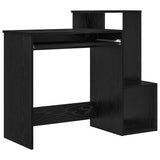 Desk with Drawer Black Oak 106 x 41 x 88.5 cm Engineered Wood 869467