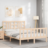 Bed Frame without Mattress 160x200 cm Solid Wood Pine 3191981