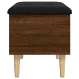 Storage Bench Brown Oak 62x42x46 cm Engineered Wood 835074