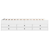 Daybed with Drawers without Mattress White 90x200 cm 3280874