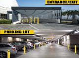 Parking Bollard Post, 48inch Bollards Steel, 4.5 Inch Diameter Bollard Covers, Yellow Powder Coated 91065186