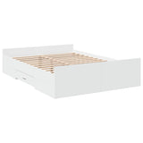 Bed Frame with Drawers without Mattress White 120x200 cm 3280300