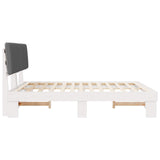 Bed Frame with Upholstered Headboard Light Grey 180 x 200 cm 3398103