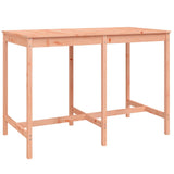 Garden Bar Set Natural Wood Solid Douglas Fir Wood Large Footrest 3157816