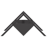 Livestock Feeding Trough Black 111 x 76 x 38 cm 874660