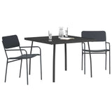 Dining Set 3 pcs Anthracite Steel 3422859