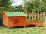 Dog Kennel Brown 159x120x88.5 cm Solid Wood Pine 172270