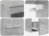Bathroom Cabinet Set 3 pcs Concrete Grey 49.5 x 35 x 63 cm 3405790
