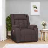 Massage Chair Reclining Dark brown 82 x 93 x 96 cm Fabric 348125