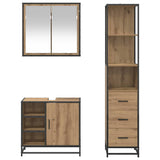 Bathroom Furniture Set 3 pcs Artisan Oak Engineered Wood 3402406