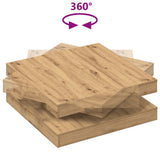 Coffee Table 360-Degree Rotatable Artisan Oak 90x90x34.5 cm 3321359