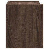 Wall-mounted Bedside Cabinets 2 pcs Brown Oak 45x30x35 cm 848324