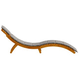 Sun lounger 2 pcs Grey 184 x 55 x 64cm Solid Acacia wood 4107095