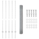 Fence and Post Silver 1.2 x 10 m Steel 3336330