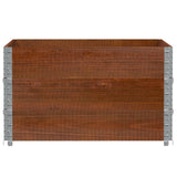 Garden Planter Brown 100x100 cm Solid Wood Pine 3295434