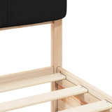 Bed Frame with Upholstered Headboard Black 180 x 200 cm 3398181