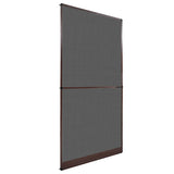 Brown Hinged Insect Screen for Doors 120 x 240 cm 141566