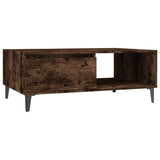 Coffee Table Smoked Oak 90x60x35 cm Engineered Wood 813173