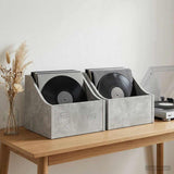 LP Record Box 2 pcs Concrete Grey 37 x 33 x 32 cm 8012769