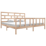3101368 Bed Frame without Mattress Solid Wood 200x200 cm