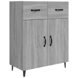 Sideboard Grey Sonoma 69.5x34x90 cm Engineered Wood 817361