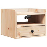 Bedside Table 2 pcs Brown 38 x 36 x 29.5 cm Solid pine wood 873512